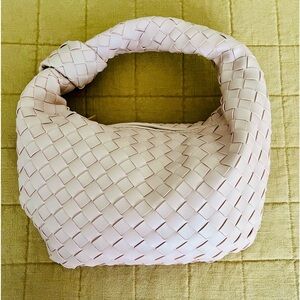 Woven Knot Detail Shoulder Bag
